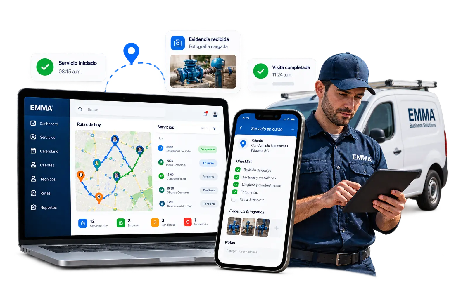EMMA Field Service para empresas